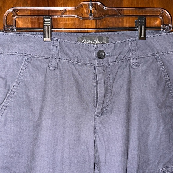 Eddie Bauer Women’s Cargo Capri Pants | Size 7 | 
Blue-Gray Utility Style - Picture 3 of 8